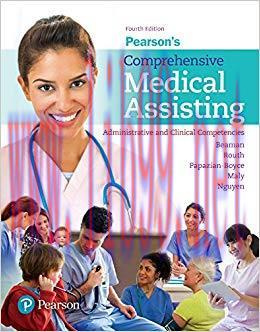 (PDF)Pearson’s Comprehensive Medical Assisting: Administrative and Clinical Competencies 4th Ed...