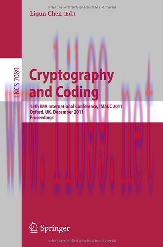 [FOX-Ebook]Cryptography and Coding, IMACC 2011