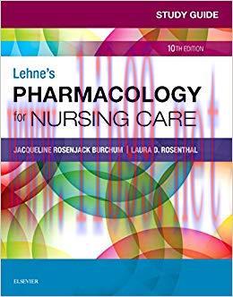 (PDF)Study Guide for Lehne’s Pharmacology for Nursing Care – eBook 10th Edition