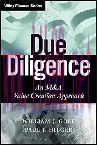 (PDF)Due Diligence: An M&A Value Creation Approach (Wiley Finance Book 476) 1st Edition