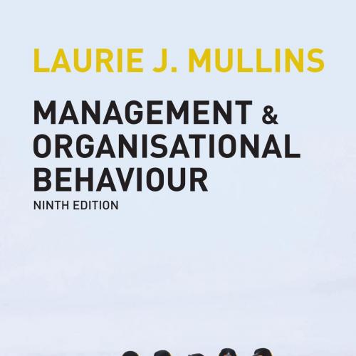 Management and organisational behaviour 9th Edition