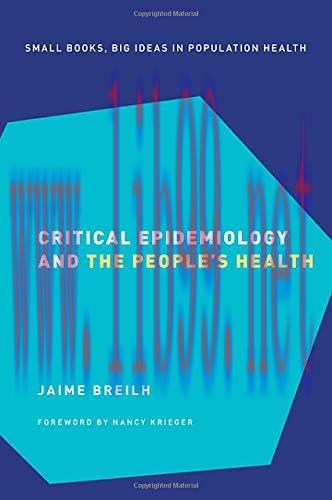 [AME]Critical Epidemiology and the People's Health (SMALL BOOKS BIG IDEAS POPULATION HEALTH) (O...