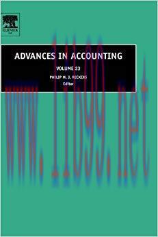 (PDF)Advances in Accounting (ISSN Book 23) 1st Edition