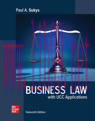 [PDF]ISE Ebook Business Law With Ucc Applications 16th Edition [Paul A. Sukys]