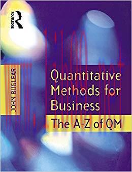 (PDF)Quantitative Methods for Business 1st Edition