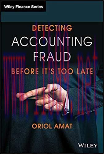(PDF)Detecting Accounting Fraud Before It’s Too Late (The Wiley Finance Series) 1st Edition