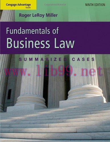[FOX-Ebook]Cengage Advantage Books: Fundamentals of Business Law, 9th Edition