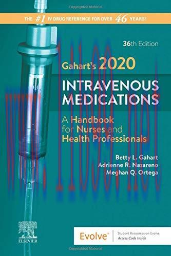 [AME]Gahart’s 2020 Intravenous Medications: A Handbook for Nurses and Health Professionals (EPU...