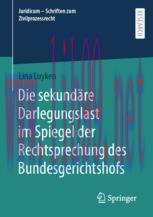 [PDF]Die sekundäre Darlegungslast im Spiegel der Rechtsprechung des Bundesgerichtshofs