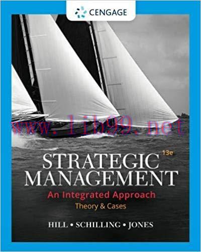 [PDF]Strategic Management An Integrated Approach [Theory and Cases], 13th Edition