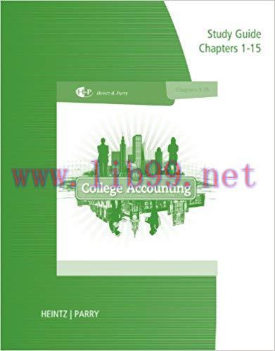 (PDF)Study Guide and Working Papers, Chapters 1-9 and 10-15 21st Edition
