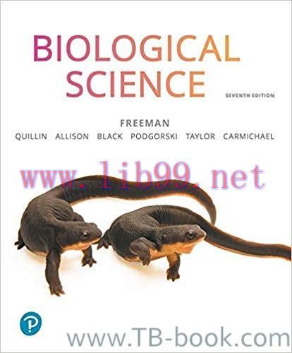 Biological Science 7th Edition by Scott Freeman