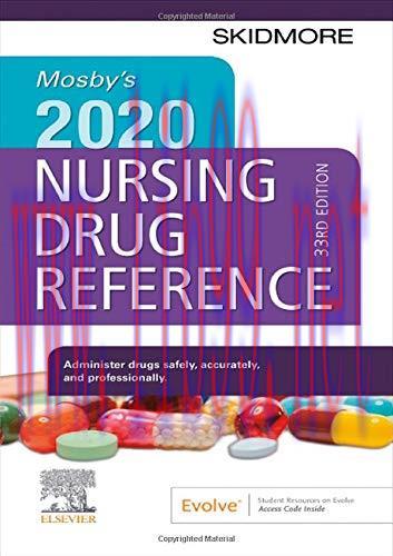 [AME]Mosby’s 2020 Nursing Drug Reference (SKIDMORE NURSING DRUG REFERENCE) (Original PDF)