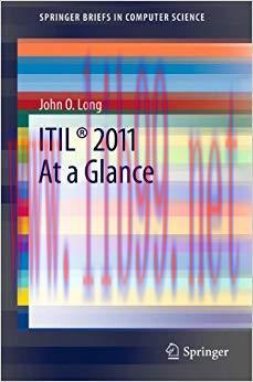 (PDF)ITIL® 2011 At a Glance (SpringerBriefs in Computer Science) 2012 Edition