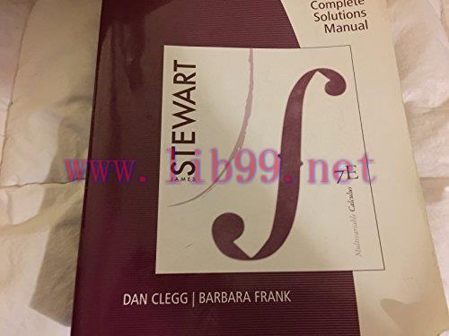 [FOX-Ebook]COMPLETE Solutions Manual for Multivariable Calculus, 7th Edition