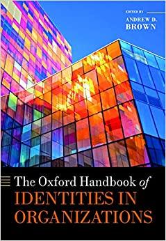 (PDF)The Oxford Handbook of Identities in Organizations (Oxford Handbooks)