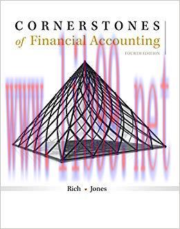 (PDF)Cornerstones of Financial Accounting 4th Edition