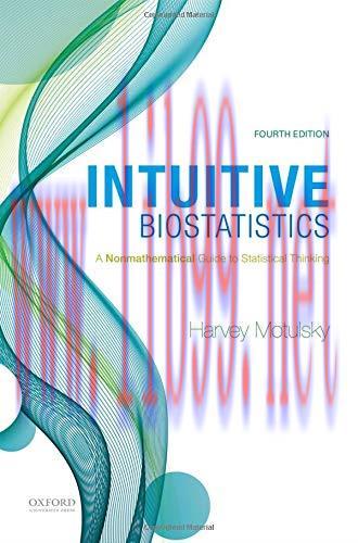 [AME]Intuitive Biostatistics: A Nonmathematical Guide to Statistical Thinking, 4th Edition (Ori...