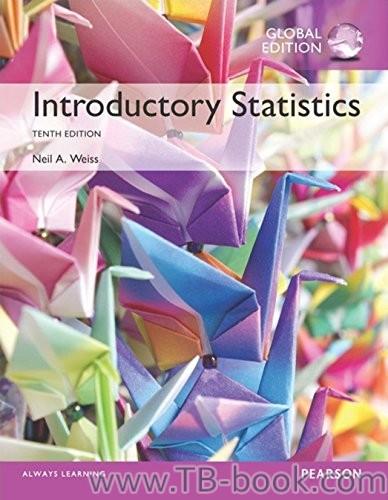 (PDF)Introductory Statistics, Global Edition 10th Edition by Neil A. Weiss